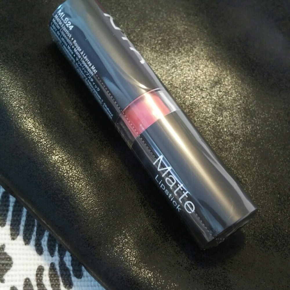 New NYX matt lipstick color street cred rich color